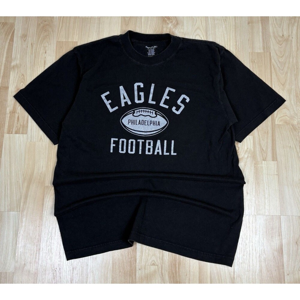 Vintage Y2K Reebok Philadelphia Eagles Graphic T-Shirt / Black / Size Medium